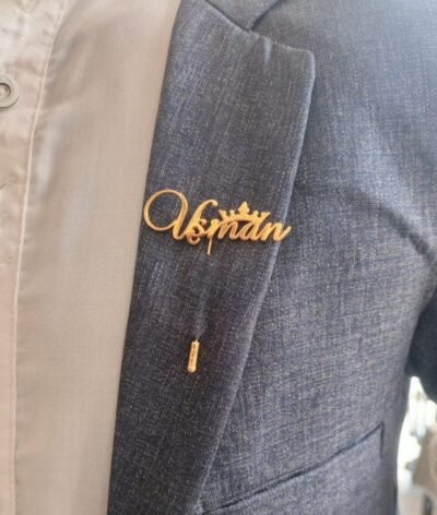 Personalised Name Coat Pin