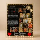Customized magic mirror LED photo frame with birthday collage and calendar – Wedding Bundle Pakistan